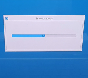 Samsung Recovery 실행중인 화면