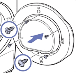 내측 홀더글라스의 나사를 조립