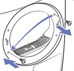 프레임에 있는 상측 나사 1개를 분리하여 좌측 하단에 조립
