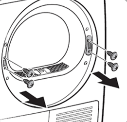 나사 2개와 우측 홀더 레버 나사 2개를 분리