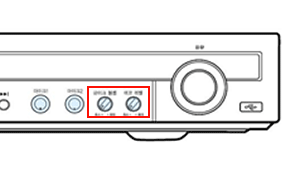 2006년 HT-TQ25H, TQ204H 홈시어터 마이크 연결 단자 위치