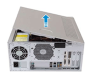 덮개를 위쪽부터 들어 올려 빼내세요