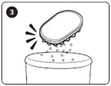 스폰지 필터 이물제거