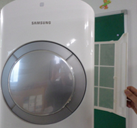 실내기 우측 옆면 필터 뺌