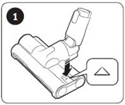브러시 케이스 열림 버튼 누름