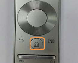 스마트 TV 화면이 반만 표시될때 리모컨 홈버튼 누름