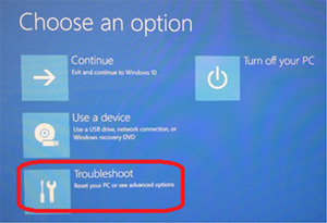 win10버전에서 안전모드로 부팅한 화면