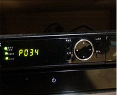 정상동작 상태(채널 번호가 LED로 표시)