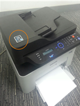 ① 프린터 NFC 태그 위치