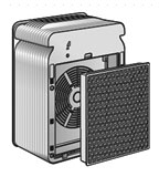 삼성 공기청정기 식초 냄새가 납니다 3 필터 분리 이미지