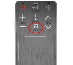 스마트 TV에서 음성 조절이 안 된다면 가상리모컨 버튼 누름