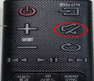 사운드바 무선 우퍼에서 소리가 안 나와 사용하지 못할때 조용히 버튼 5초간 누름(본쳬