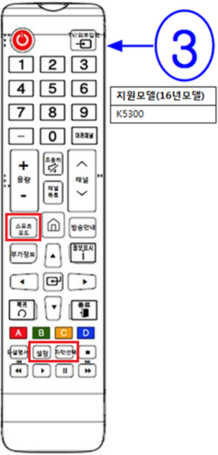 설명에 대한 리모컨 이미지