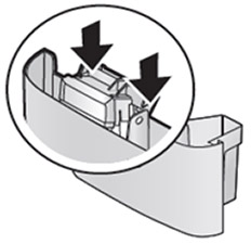물통 제대로 삽입여부 확인