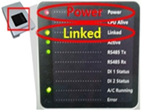 Power, Linked 램프 확인