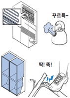 냉장고에서 꾸르륵~, 딱! 뚝! 소리가 나는 이미지 냉장고에서 꾸르륵~, 딱! 뚝! 소리가 나는 이미지