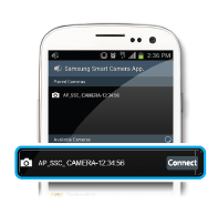 스마트폰과 카메라를 연결해 주세요.