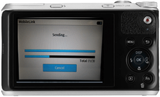 파일이 이동되는 카메라 화면 이미지