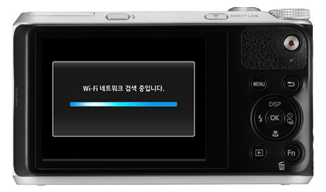 NFC를 연결 후 모바일 링크 또는 리모트 뷰파인더 기능을 선택할 수 있습니다.