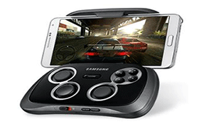 게임 패드에 노트4가 장착된 이미지