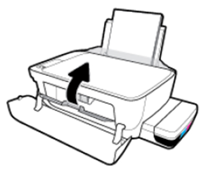 잉크 카트리지 교체 덮개를 닫으세요