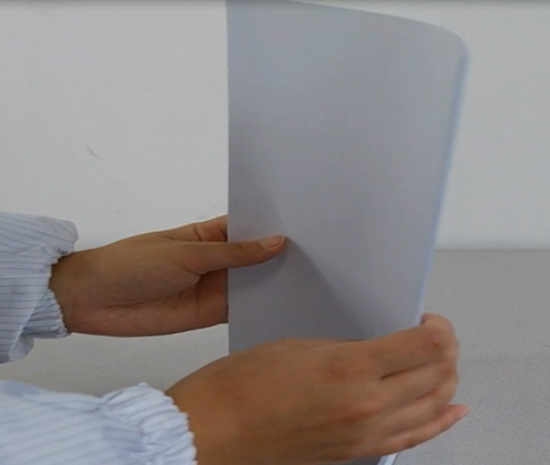 용지를 가지런하게 정렬해주는 예시 화면