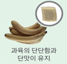 과육의 단당함과 단맛이 유지