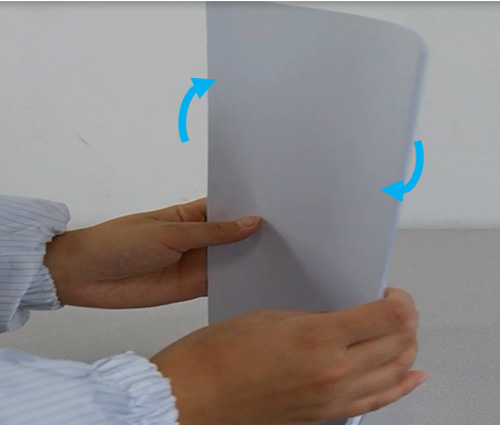 용지들을 가지런하게 정렬해주는 화면