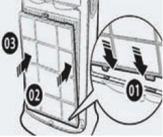 극세 필터를 넣는 모습