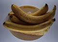 바나나 과육의 적당한 경도가 유지된 이미지