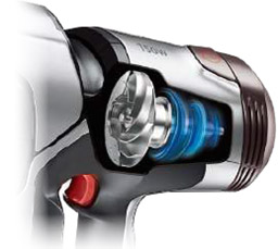 청소기 본체 내부 강력한 흡입 이미지