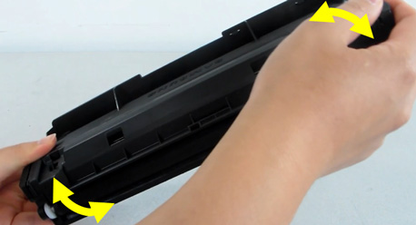 토너카트리지 흔드는 화면