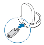 기어s3 충전 도크에 충전기 연결