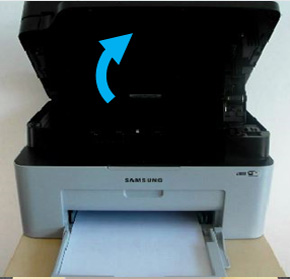 윗덮개를 위로 들어올리는 화면