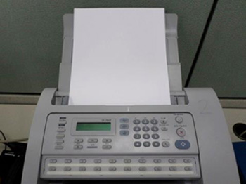 정상적인 용지 장착 상태 화면