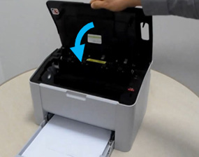 윗덮개를 닫는 화면