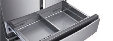 삼성 김치냉장고 스탠드형 메탈 그라운드 지펠아삭 10 메탈쿨링 서랍 이미지