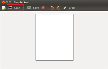 삼성 프린터 리눅스 Simple Scan으로 문서 스캔 5 스캔 버튼 눌러 스캔하는 화면