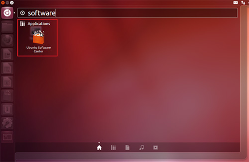 애플리케이션에 Ubuntu Software Center 실행 화면