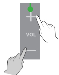 볼륨 키 +, - 를 5초 동안 길게 누르면, 스피커를 재설정 할 수 있습니다.