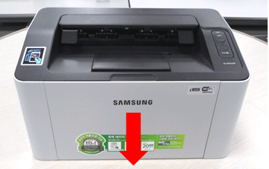 앞 덮개 여는 화면