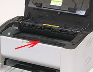 토너카트리지 손잡이위치 화면