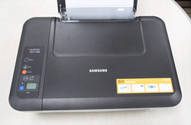 인쇄가 정상되는지 용지 장착 후 테스트하려는 화면