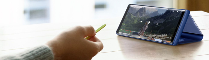 갤럭시 노트9 S펜 리모트 컨트롤 기능 사용 이미지